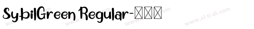 SybilGreen Regular字体转换